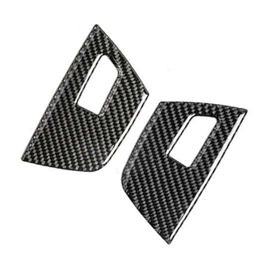 Car Carbon Fiber Window Glass Control Panel 3-color Decorative Sticker for BMW G01 X3 2018-2020 / G02 X4 2019-2020, Left Drive, Window Glass Control Panel 3-color