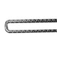 Carbon fiber door air outlet trim sticker with curved edges and glossy black weave finish