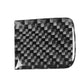 Carbon fiber co-pilot storage box trim sticker with braided black-gray checkered pattern