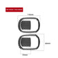 4 PCS / Set Carbon Fiber Car Seat Back Decorative Sticker for Dodge Challenger 2015 to Now, Left Driving, Seat Back