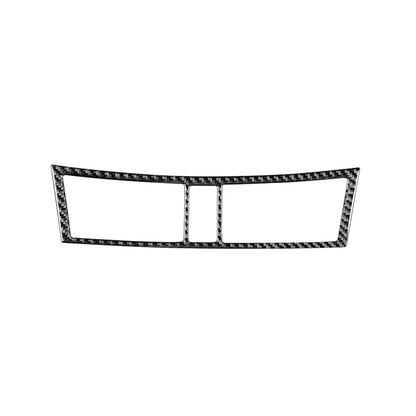 Carbon-fiber air outlet trim sticker for center vents with central divider