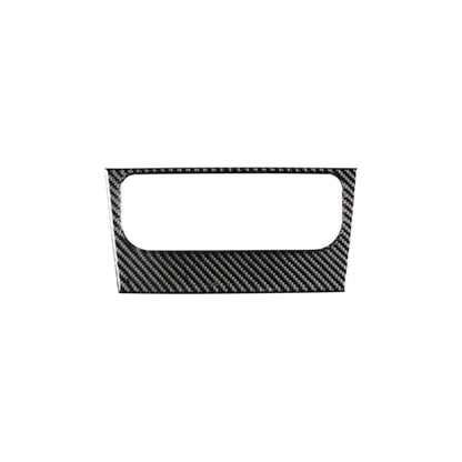 Carbon fiber air conditioning panel trim sticker with center cutout