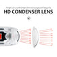 T10 clearance light with clear HD condenser lens design and arrowed light rays