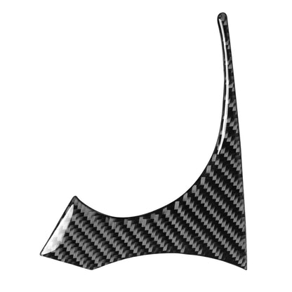 Carbon fiber-look right speedometer trim sticker, curved black weave