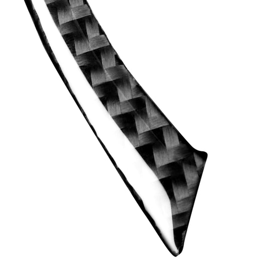 Carbon fiber texture speedometer ring sticker, close-up curved strip