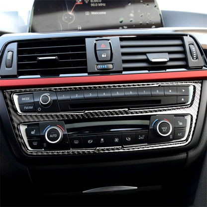 Carbon Fiber Car CD Panel Decorative Sticker for BMW (F30) 2013-2015 / (F34) 2013-2016, CD Panel
