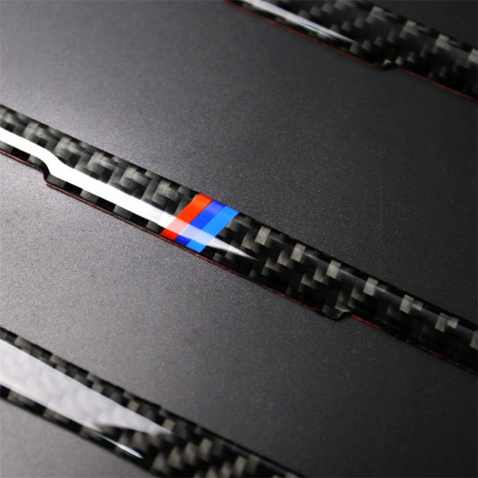 Three Color Carbon Fiber Car CD Panel Decorative Sticker for BMW (F30) 2013-2015 / (F34) 2013-2016, CD Panel(Three Color)