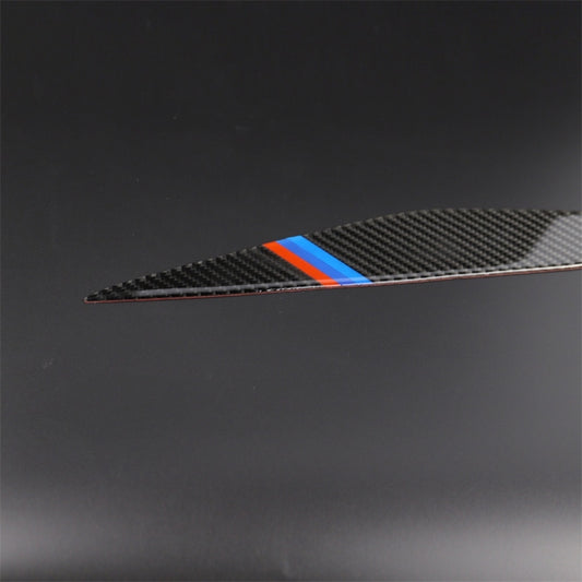 Three Color Carbon Fiber Car Lamp Eyebrow Decorative Sticker for BMW 5 Series F10 2010-2013, Lamp Eyebrow(Three Color), Lamp  Eyebrow