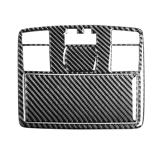 Carbon fiber weave sticker set for front reading light, black with silver edges
