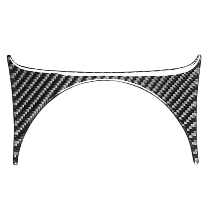 Carbon fiber gear position console upper decorative sticker, curved with round cutout