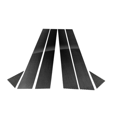 Car Carbon Fiber B Pillar Decorative Sticker for Audi A6 2012-2018, Left and Right Drive Universal, For Audi A6 2012-2018
