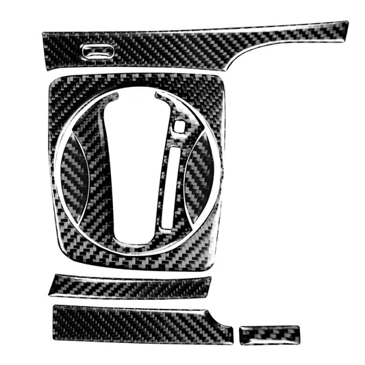 Carbon fiber automatic gear panel sticker set, right-drive trim pieces