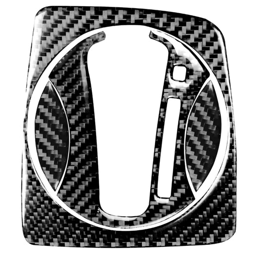 Carbon fiber automatic gear trim sticker, right-drive cover, square bezel design
