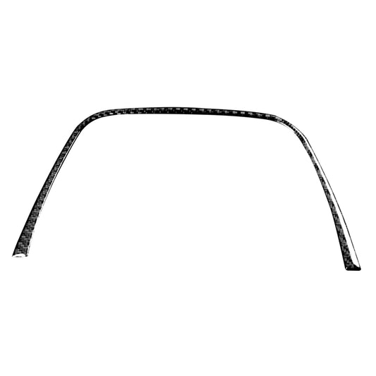 Carbon fiber dashboard speedometer trim sticker, curved black arc piece