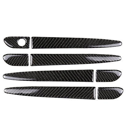 One Set Car Carbon Fiber Outside Door Handle without Smart Hole Decorative Sticker for Mazda CX-5 2017-2018, Right Drive, Outside Door Handle without Smart Hole, Right Drive