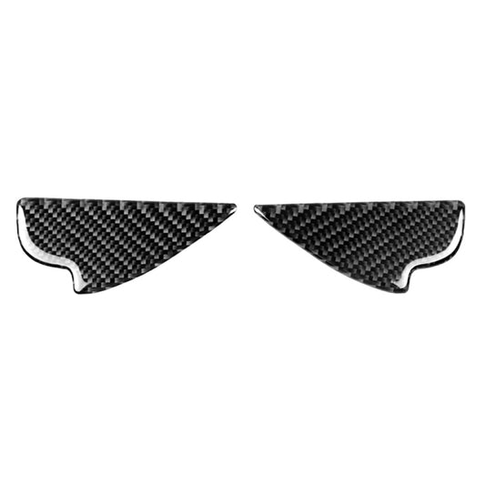 Carbon fiber interior door bowl decorative sticker set, two triangular pieces