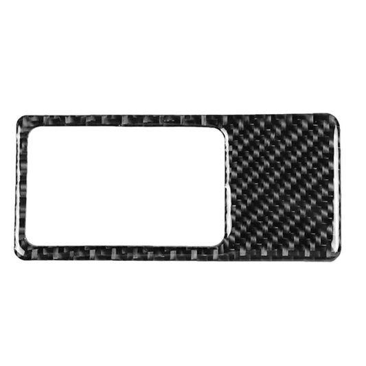 Right-drive headlight panel carbon-fiber sticker with black carbon-weave trim