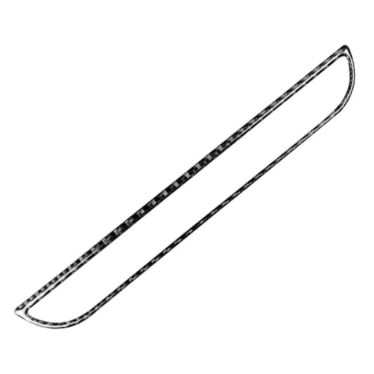 Carbon fiber style long dashboard trim strip with curved ends