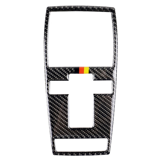Carbon fiber look reading light decorative sticker with German tricolor stripe and cross cutout