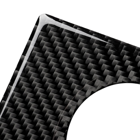 Carbon fiber texture panel sticker detail, glossy black weave pattern
