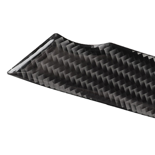 Carbon fiber door handle accent sticker, dark black carbon weave texture