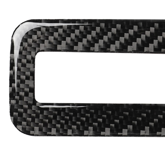 Carbon fiber window switch lift trim sticker, rounded rectangular frame cutout