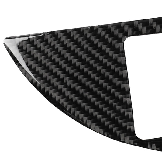 Carbon-fiber textured trim panel sticker with large circular cup cutout