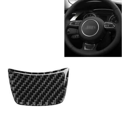 Car steering wheel decorative sticker, black carbon-fiber weave curved panel