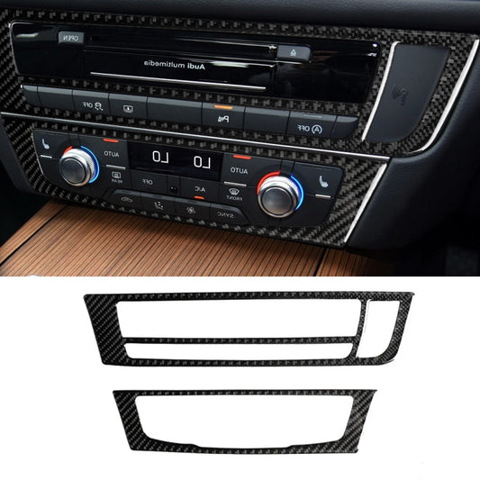 Carbon fiber-look AC panel trim sticker, right-hand drive, dashboard vents