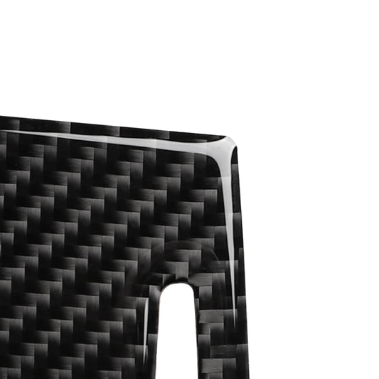 Close-up of carbon fiber patterned water cup cover sticker with center cutout