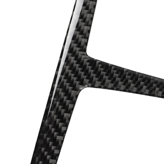 Carbon fiber trim sticker strip with textured weave pattern and curved edge