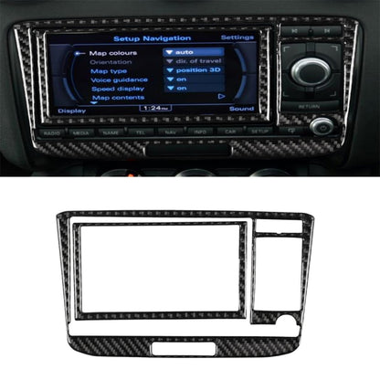 Dashboard center console bezel with carbon-fiber style air conditioning panel trim