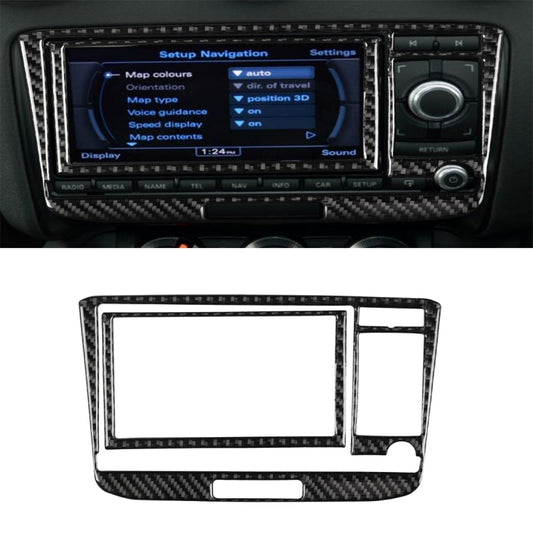 Dashboard center console bezel with carbon-fiber style air conditioning panel trim