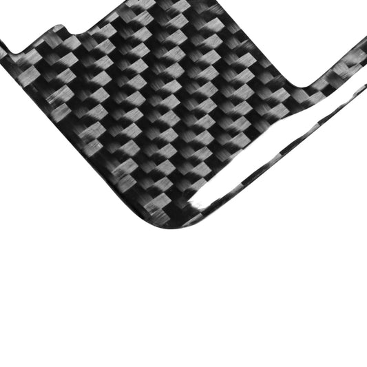 Carbon fiber checkered vinyl sticker for CD button trim surround