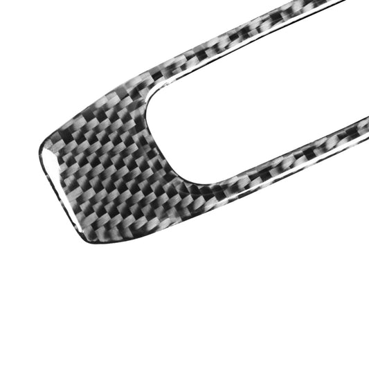 Carbon fiber lifting panel sticker edge with checker weave, glossy dark gray