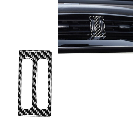 Carbon fiber patterned vertical air outlet trim sticker, black and white weave