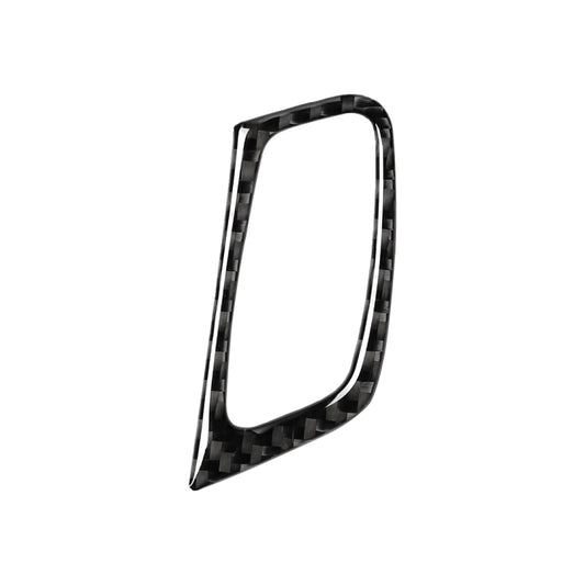 Black carbon fiber keyhole trim sticker, U-shaped bezel for dashboard use