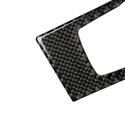 Carbon fiber trim sticker corner with curved edge and headlight cutout