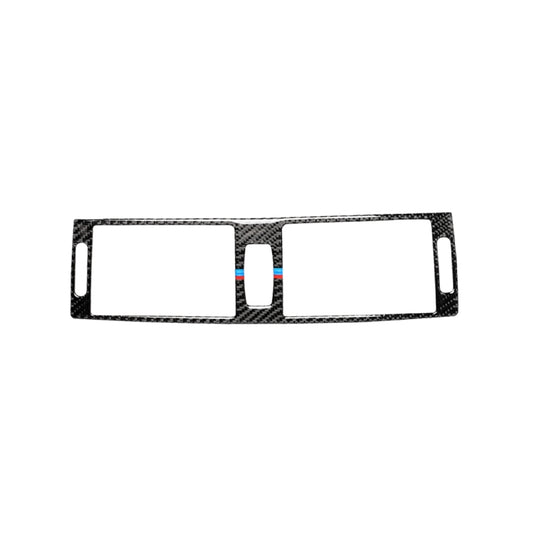 Car Carbon Fiber Tricolor Middle Air Outlet Decorative Sticker for BMW E70 X5 / E71 X6 2008-2013, Left and Right Drive Universal, Middle Air Outlet(Tricolor)