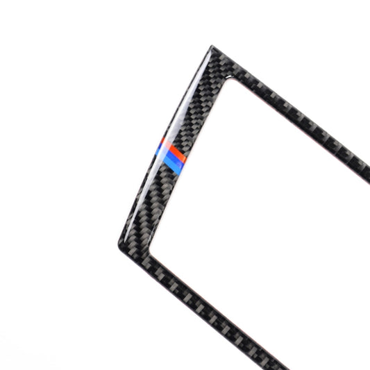 Car Carbon Fiber Tricolor Navigation Frame Decorative Sticker for BMW E70 X5 / E71 X6 2008-2013, Left and Right Drive Universal, Navigation Frame(Tricolor)