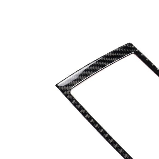 Car Carbon Fiber Solid Color Navigation Frame Decorative Sticker for BMW E70 X5 / E71 X6 2008-2013, Left and Right Drive Universal, Navigation Frame