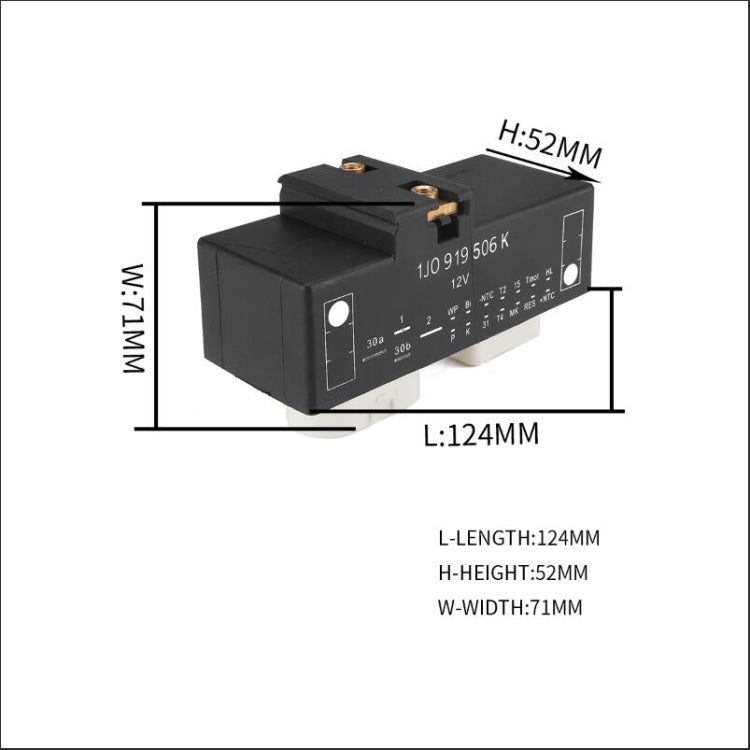 Car Relay Air Conditioning Controller 1J0919506K  for Volkswagen Bora / Golf 4, A2108