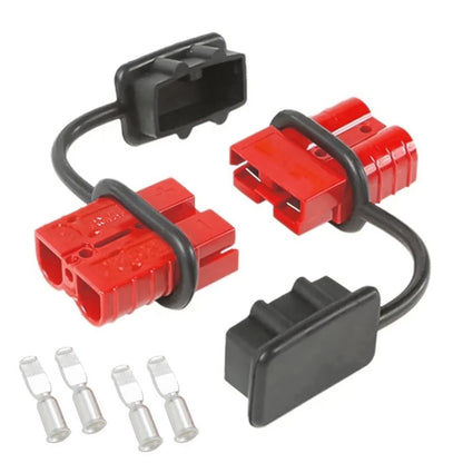 50Amp Battery Quick Connerctor Plug + Dust Cover for Car Caravan, 50Amp