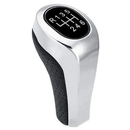 Car 6-speed Matte Silver Gear Shift Lever Knob for BMW, 6-speed Matte Silver