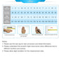 Ring size measuring guide with instruction steps and diagram for measuring finger size