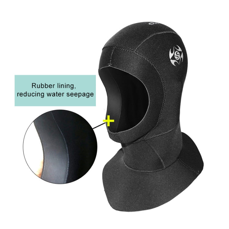 SLINX 1131 3mm Neoprene Waterproof Warm Ear Protection Diving Hood, M, L, XL