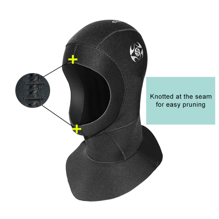 SLINX 1131 3mm Neoprene Waterproof Warm Ear Protection Diving Hood, M, L, XL