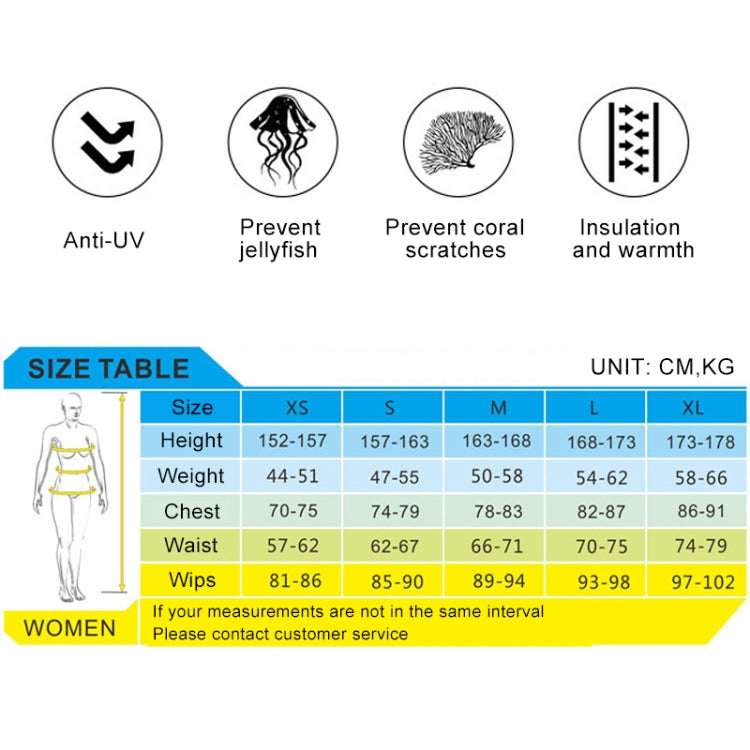 SLINX women's 3mm wetsuit protection: anti-UV, insulation warmth, jellyfish sting prevention