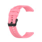 Pink silicone watch strap with black buckle for Huawei Watch GT 2 42mm