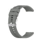 Grey silicone watch strap with silver buckle for Huawei Watch GT 2 42mm